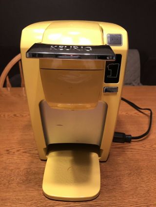 Yellow Keurig K10 Mini Plus Personal Coffee Maker Brewer Retired Color Rare