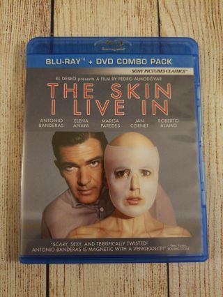 The Skin I Live In (blu - Ray,  Dvd,  2012) Oop & Rare.  Antonio Banderas.  Thriller