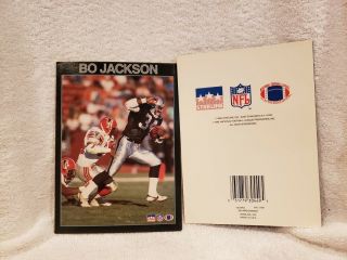 Very Rare Bo Jackson 1989 Starline Greeting Card,  Los Angeles Raiders,