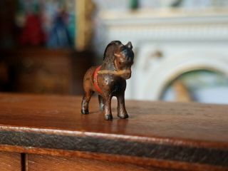 Antique Vienna Bronze Austria RARE MICRO Miniature Horse figure 1:12 4