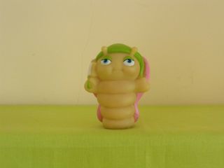 Vintage Hasbro 1980s Glo Worm Glow Bug Butterfly Finger Puppet Rare