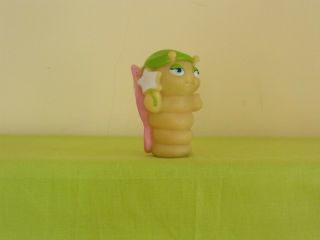 Vintage Hasbro 1980s Glo Worm glow bug BUTTERFLY FINGER PUPPET RARE 4