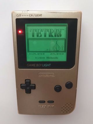 Rare 100 Official Nintendo Game Boy Light Gameboy In Gold Limited Edition