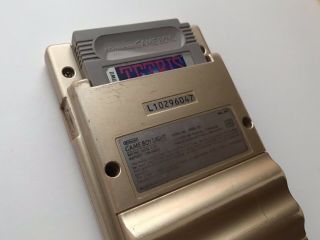 Rare 100 Official NINTENDO GAME BOY LIGHT GameBoy in Gold Limited Edition 5