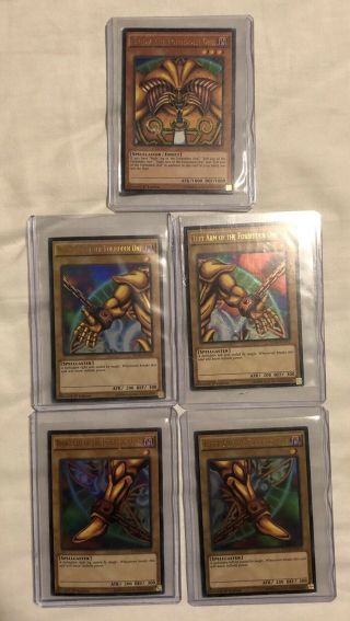 Yugioh: Exodia The Forbidden One - Ygld Ultra Rare Holo Official 5 Card Set - Nm