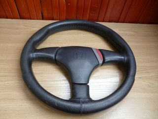Rare Leather Atiwe Honda Acess Civic Crx Ef9 Eg6 Steering Wheel Size 32cm