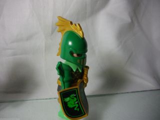 Rare Special Playmobil figure - 4586,  Green Knight,  Dragon Slayer,  Castle.  2001. 2