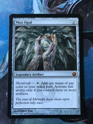 Mox Opal,  MTG,  Magic the Gathering,  Scars of Mirrodin 3