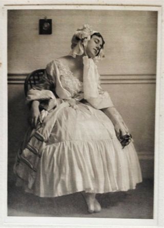 Tamara Karsavina.  V.  Rare 1913 E.  O.  Hoppe Print.  Diaghilev.  Ballet Russe