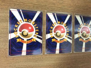 【Exc,  】Pokemon card Charizard Blastoise Venusaur SET Base Set Japanese 1996 8