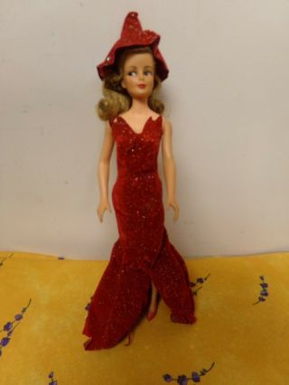 Bewitched Samantha Doll Red Dress 1965 Ideal Rare