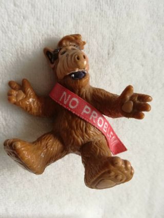 Alf No Problem Alien Standing Rare Tv Character Hard Rubber Toy Doll `80 `90