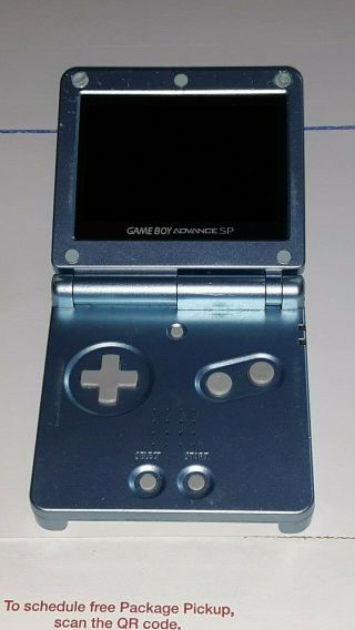 Nintendo Gameboy Sp Pearl Blue Ags 101 Rare