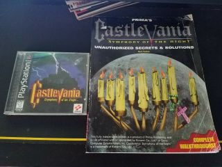 Castlevania Symphony Of The Night Cib Black Label With Strategy Guide Rare