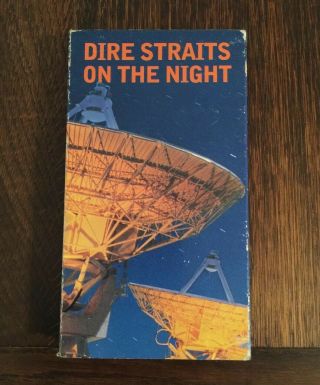 Vhs Dire Straits On The Night Vhs Rare Htf 90s Mark Knopfler Rock Music Tape