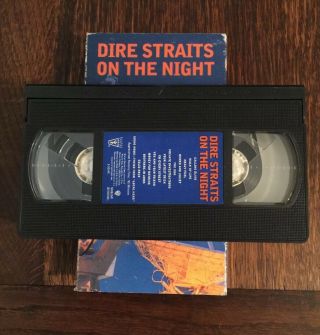 VHS DIRE STRAITS On the night VHS RARE HTF 90s MARK KNOPFLER Rock MUSIC Tape 3