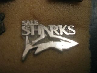 Rare Old Sharks Rugby Union Football Club Metal Press Pin Badge