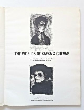 Very Rare 1959 Limited Edition Lithographs Book " The Worlds Of Kafka And Cuevas "