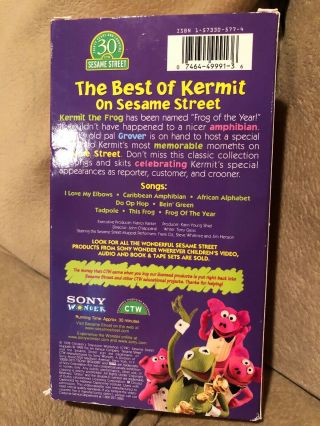 Sesame Street - The Best of Kermit on Sesame Street VHS Rare HTF 2