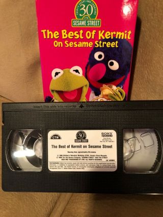 Sesame Street - The Best of Kermit on Sesame Street VHS Rare HTF 3