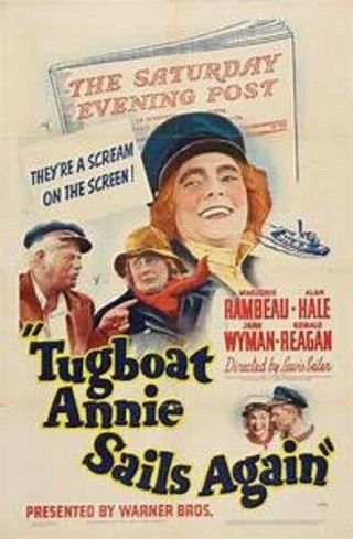 Tugboat Annie Sails Again Rare Comedy Dvd 1933 Alan Hale Jane Wyman Reagan