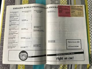 World Snooker Championship Programme 1978 - EXTREMELY RARE 2