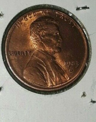 1983 D Lincoln Cent Wexler Ddo Fs101 Double Earlobe Penny Error Rare