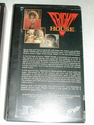 2 - VHS Video Tapes Fright House & Psychomania Rare OOP Horror Sleaze Exploitation 3