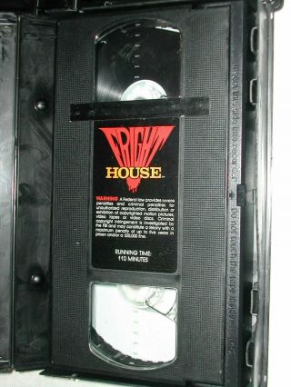 2 - VHS Video Tapes Fright House & Psychomania Rare OOP Horror Sleaze Exploitation 6
