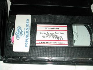 2 - VHS Video Tapes Fright House & Psychomania Rare OOP Horror Sleaze Exploitation 7