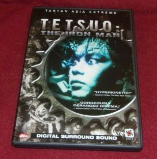 Tetsuo: The Iron Man Rare Oop Tartan Video Dvd Shinya Tsukamoto Japanese W/subs