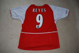 Jose Antonio Reyes Arsenal 02 - 03 - 04 Red Home Shirt Size Large Rare Retro