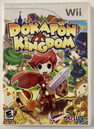 Dokapon Kingdom (nintendo Wii,  2008) Game Disc Cib Complete Rare