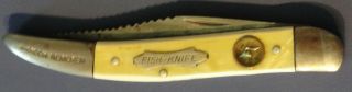 Rare Vtg Colonial Prov.  Usa Fish Knife Pocket Fishing Compass Hook Removal