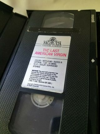 The Last American Virgin on MGM,  Book Box,  Big Box,  Rare VHS,  hardbox rental 3