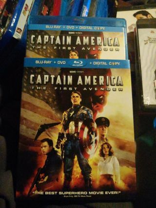 Captain America: The First Avenger W/ Rare Slipcover (blu - Ray/dvd,  2011,  2 - Disc)