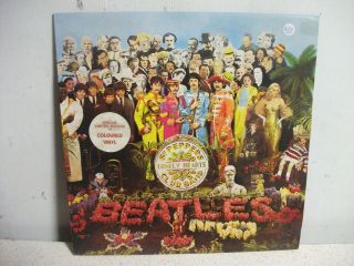 The Beatles Sgt Peppers Lonely Hearts Club Band " Rare " Red Vinyl Lp As