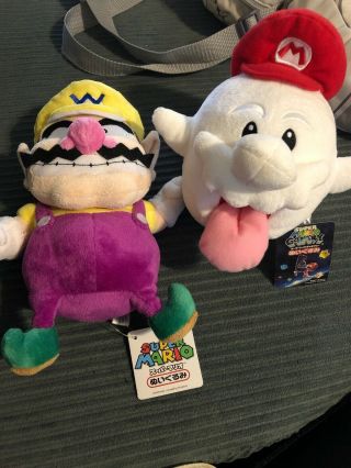 Kid Gift Nintendo Mario Bros Plush Toy Wario 1and Gost Doll Rare