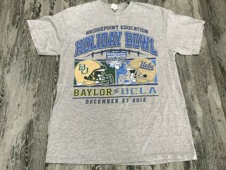 C8 Vintage Ucla Bruins Vs Baylor Bears Graphic T - Shirt 2012 Holiday Bowl L Rare