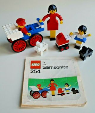 Rare Vintage Lego Set 254 - Family - Complete W/ Instructions -