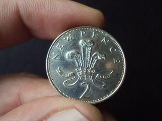 Great Britain 2 Pence 1971 Ultra Rare Struck On Wrong Metal,  Only A Few Reported