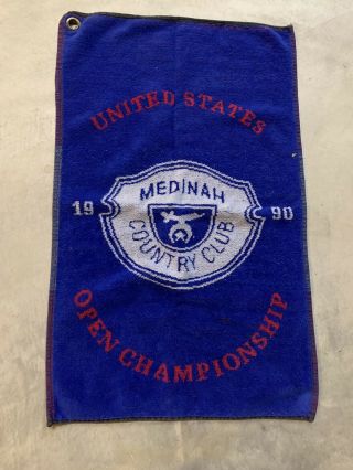 1990 Us Open Championship Medinah Country Club Golf Towel Pga Hale Irwin Rare