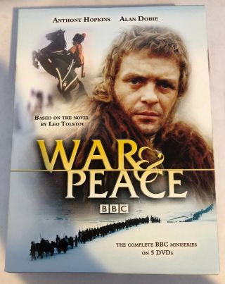 " War & Peace " (dvd,  2007) Rare Oop 5 Discs Anthony Hopkins 1972 Leo Tolstoy Bbc