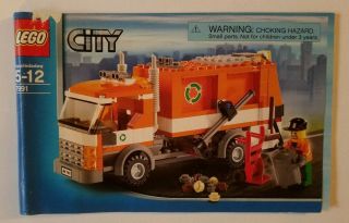 Lego City 7991,  Recycle,  Garbage Truck,  Rare,  Retired,  W/ Instructions (2007)