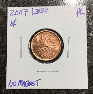 Rare Canada 2007 One Cent (zinc) No Magnetic Pl