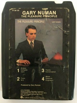 Gary Numan The Pleasure Principle Rare Tp 38 - 120 Atco Records 8 Track Tape