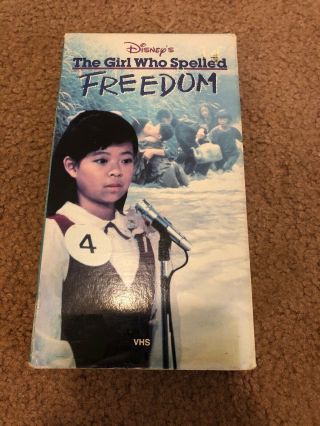 Disney - The Girl Who Spelled Freedom Vhs (slip Cover) Rare