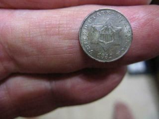 Extremely Very Very Rare 1852 3 Cent Cent Silver Trime Xf