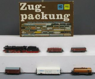 Piko Ho Zug - Packung Steam Locomotive Freight Car Set - Rare/box