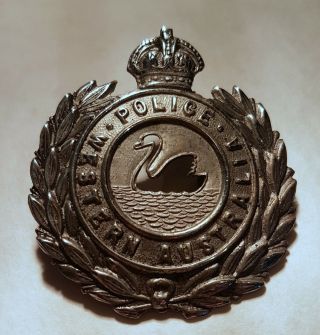 Obsolete Steel Western Australia Police Badge Rare Obsolete